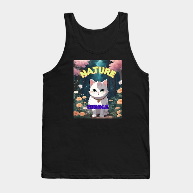 Cat Nature Cuddle Tank Top by AngelFeatherDsg